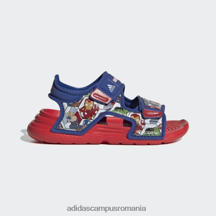 adidas campus romania x marvel altaswim super eroi aventuri sandale moda rosu copii roșu/albastru regal/alb J266N218081