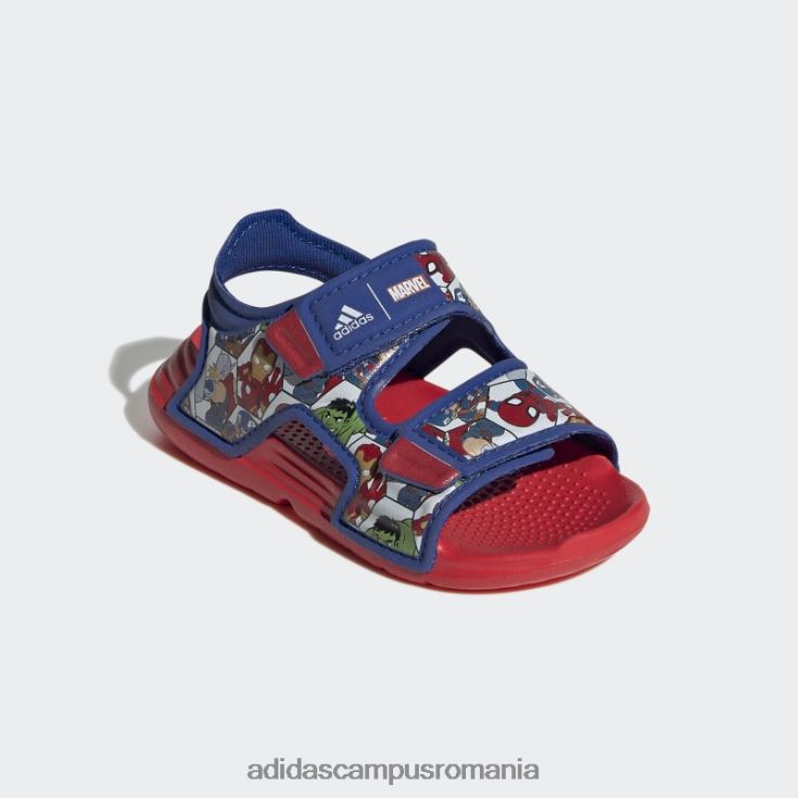 adidas campus romania x marvel altaswim super eroi aventuri sandale moda rosu copii roșu/albastru regal/alb J266N218081