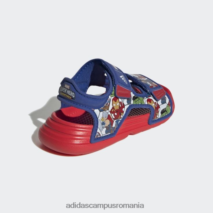 adidas campus romania x marvel altaswim super eroi aventuri sandale moda rosu copii roșu/albastru regal/alb J266N218081