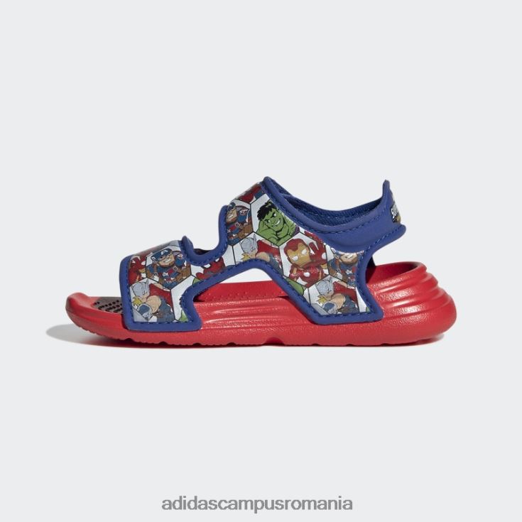 adidas campus romania x marvel altaswim super eroi aventuri sandale moda rosu copii roșu/albastru regal/alb J266N218081