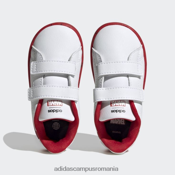 adidas campus romania x marvel avantaj pantofi cu cârlig și buclă spider-man alb fierbinte copii alb/stacojiu J266N217679