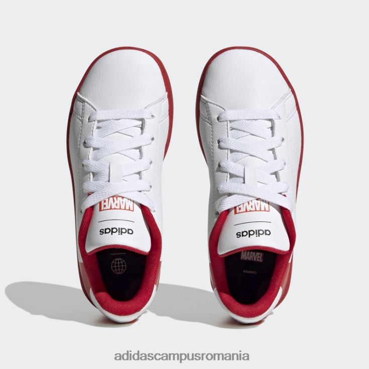 adidas campus romania x marvel avantaj pantofii din dantela om paianjen alb fierbinte copii alb/stacojiu J266N217842