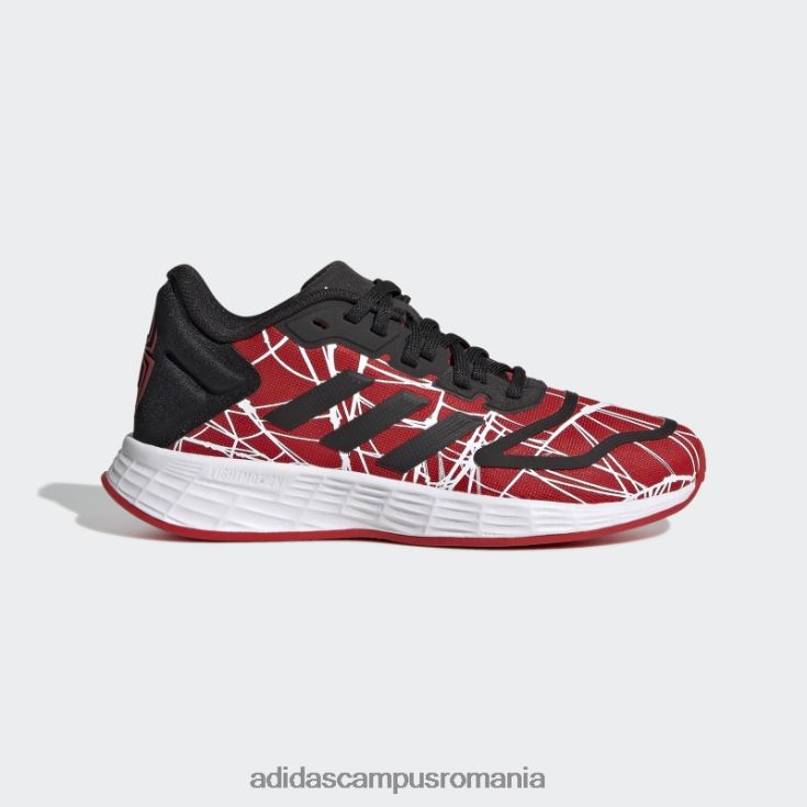 adidas campus romania x marvel duramo 10 mile morales pantofi dantela rosu copii roșu/negru/alb J266N211465