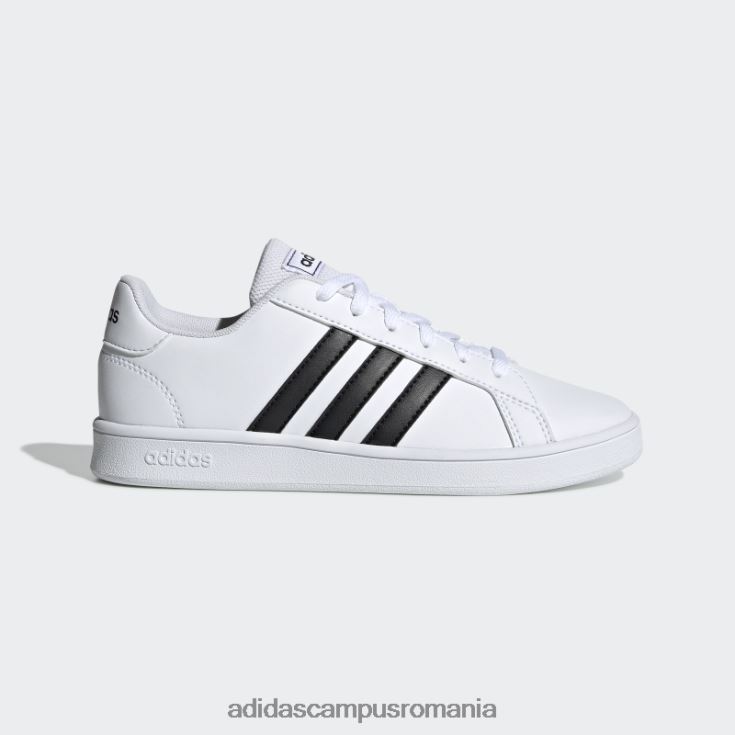 adidas campus romania pantofi de curte albi copii alb negru J266N211440