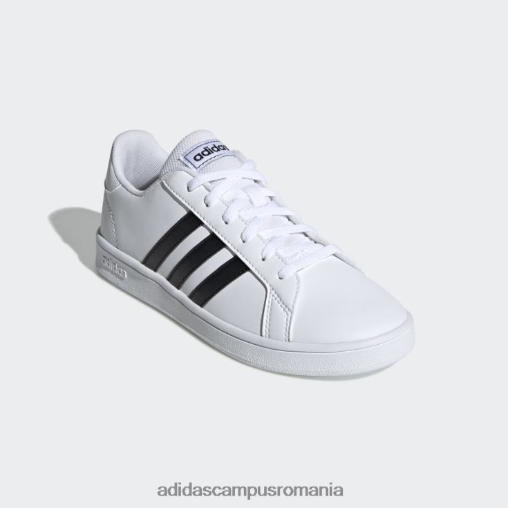 adidas campus romania pantofi de curte albi copii alb negru J266N211440