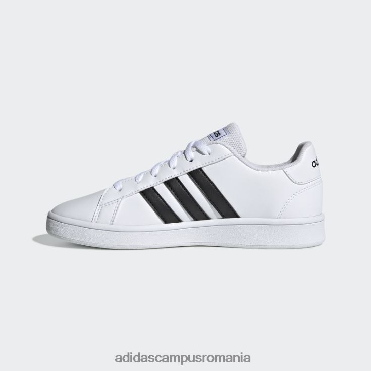 adidas campus romania pantofi de curte albi copii alb negru J266N211440