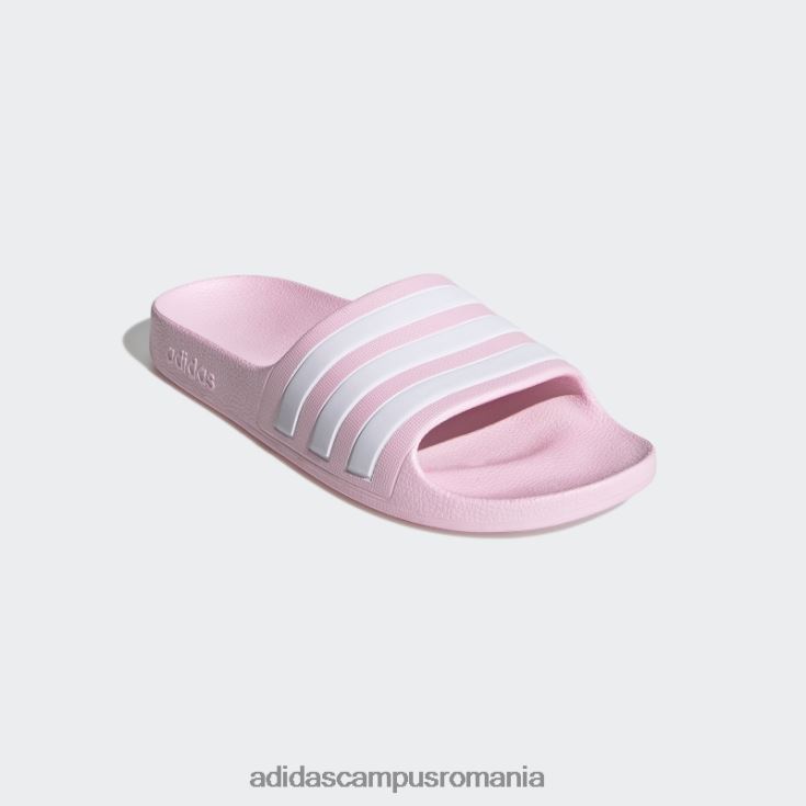 adidas campus romania tobogane adilette aqua roz copii roz/alb J266N211369