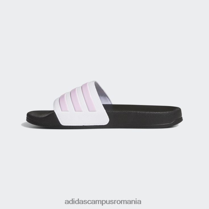 adidas campus romania tobogane de duș adilette albe copii alb/liliac J266N211437