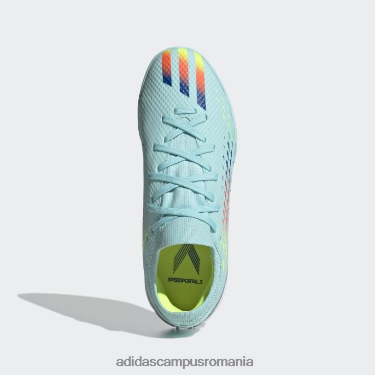 adidas campus romania aqua x speedportal.3 pantofi de interior copii aqua/albastru/galben J266N211452