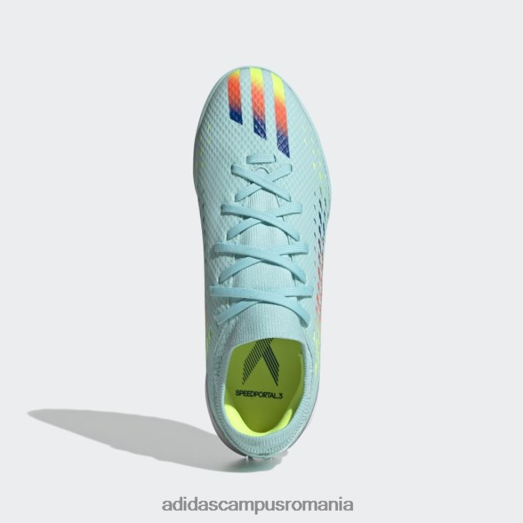 adidas campus romania aqua x speedportal.3 pantofi pentru gazon copii aqua/albastru/galben J266N211446