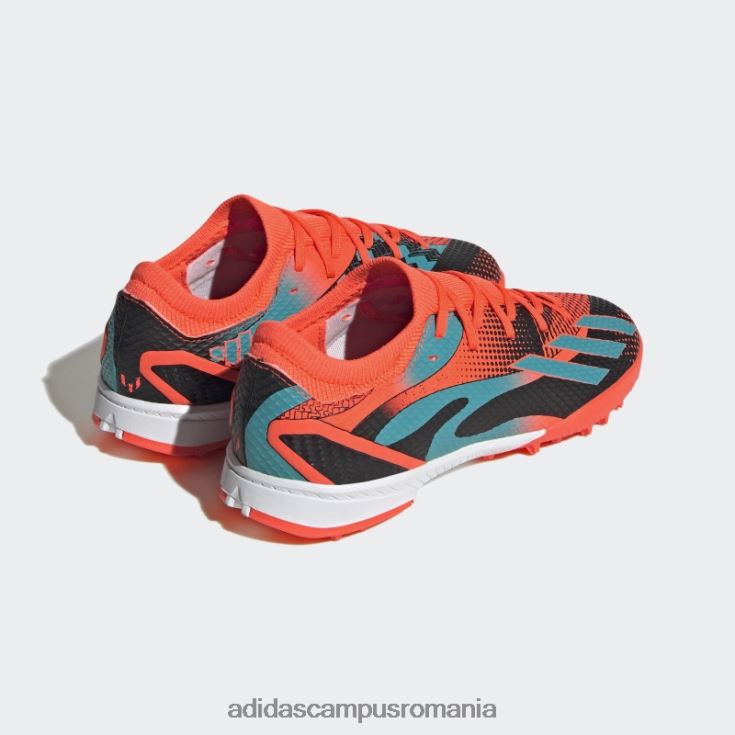 adidas campus romania cizme stilate negre x speedportal messi.3 turf copii portocaliu/papură cu mentă/negru J266N217593