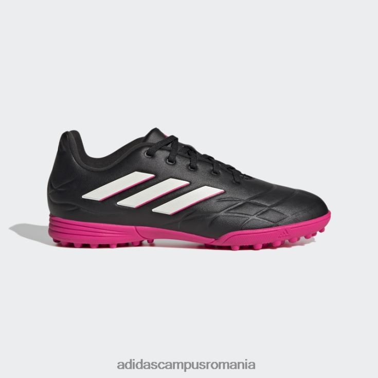 adidas campus romania copa roz pur.3 pantofi gazon copii negru/zero metalic/roz J266N211356
