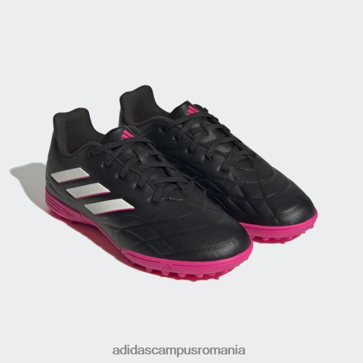 adidas campus romania copa roz pur.3 pantofi gazon copii negru/zero metalic/roz J266N211356