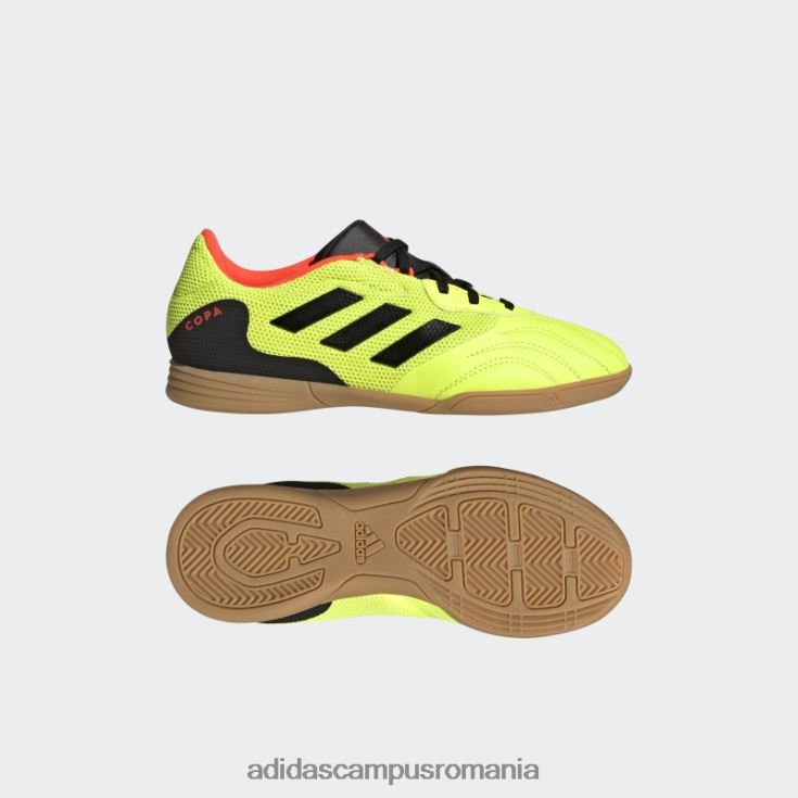 adidas campus romania copa sense.3 indoor sala pantofi galbeni copii galben/negru/rosu J266N211539