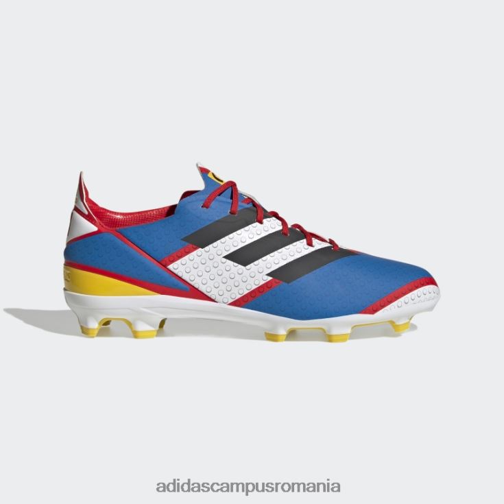 adidas campus romania crampă de fotbal pentru teren ferm alb copii alb/carbon/albastru J266N224871