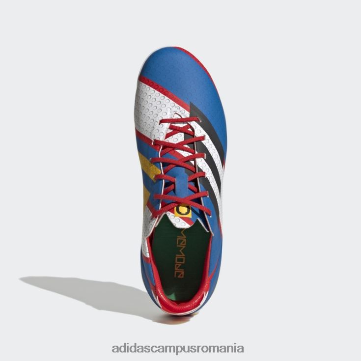 adidas campus romania crampă de fotbal pentru teren ferm alb copii alb/carbon/albastru J266N224871