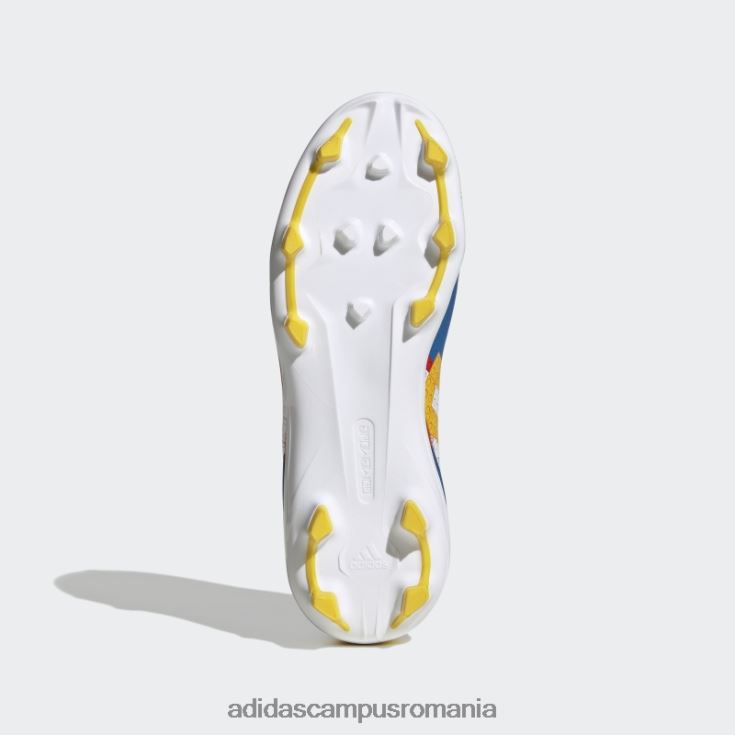 adidas campus romania crampă de fotbal pentru teren ferm alb copii alb/carbon/albastru J266N224871