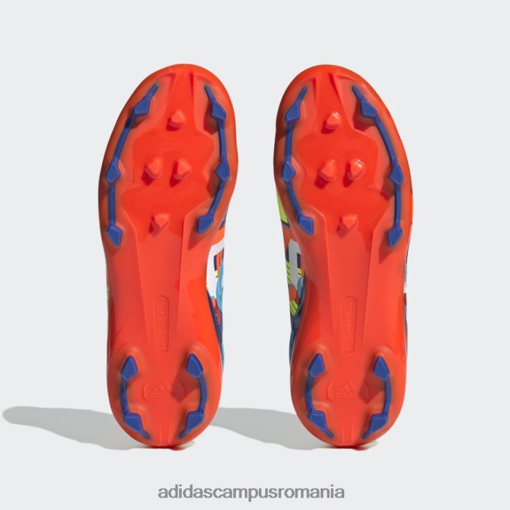 adidas campus romania crampoane de fotbal cian pentru teren ferm copii cyan/alb/rosu J266N224868