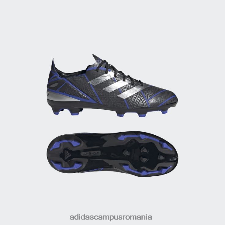 adidas campus romania crampoane de fotbal negru pentru teren ferm copii negru/argintiu/cerneală J266N224869