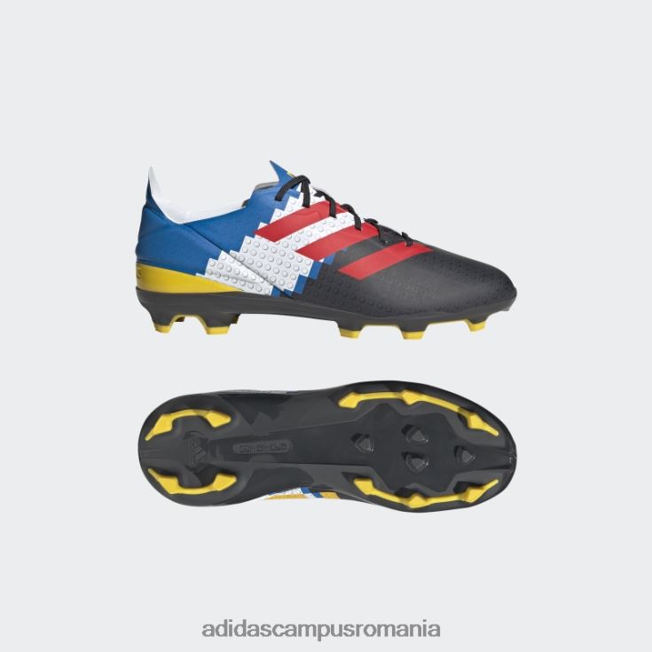 adidas campus romania crampoane de fotbal pentru teren ferm de carbon gamemode copii carbon/rosu/albastru J266N224874