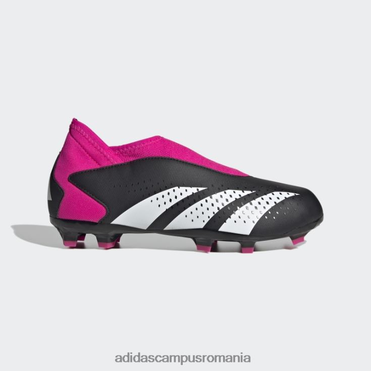 adidas campus romania fashion pink predator precizie.3 cizme fără șireturi pentru teren ferm copii negru/alb/roz J266N217605