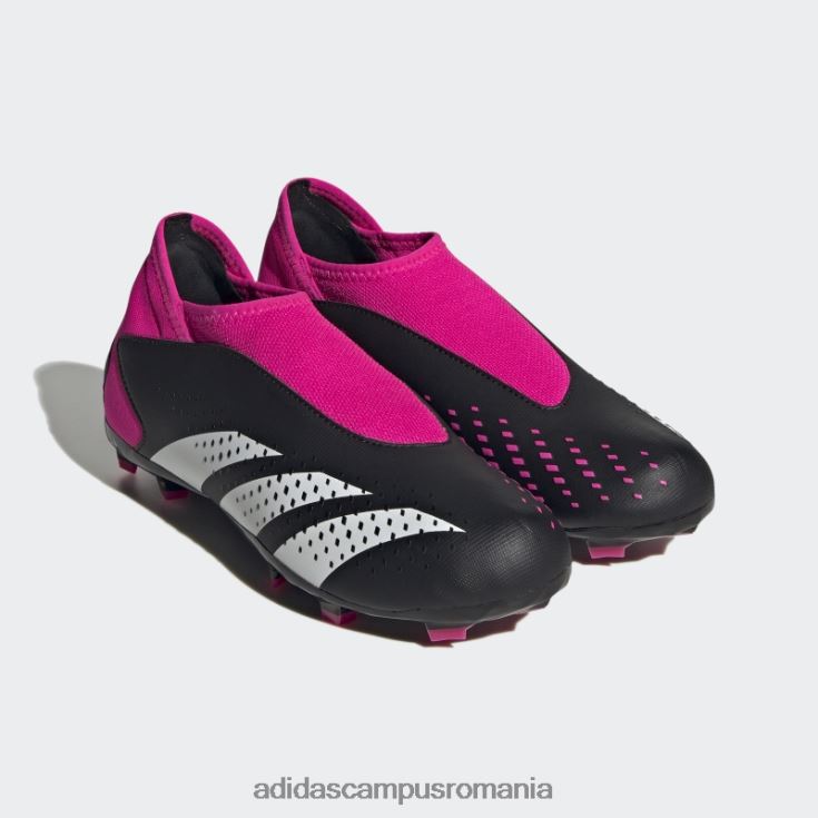 adidas campus romania fashion pink predator precizie.3 cizme fără șireturi pentru teren ferm copii negru/alb/roz J266N217605