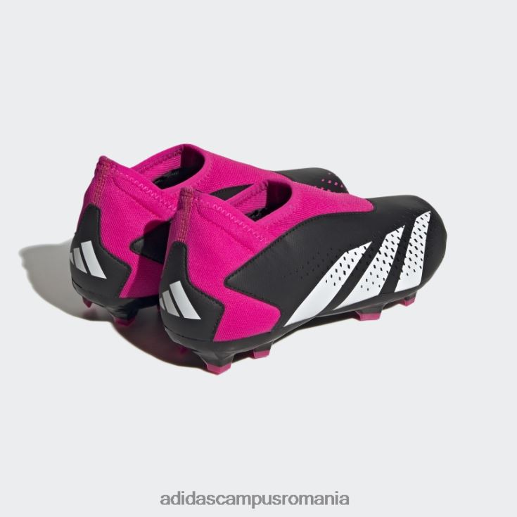 adidas campus romania fashion pink predator precizie.3 cizme fără șireturi pentru teren ferm copii negru/alb/roz J266N217605