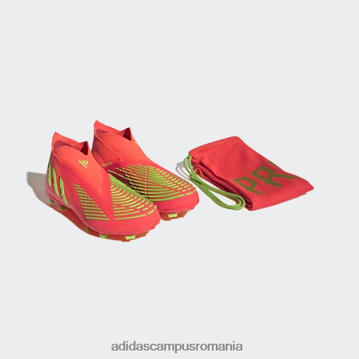 adidas campus romania margine roșie de prădător+ crampoane de pământ ferm copii roșu/verde/negru J266N211531