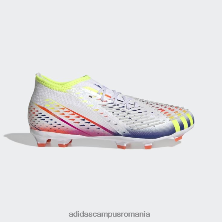 adidas campus romania marginea de pradator alb.1 cizme de teren ferm copii alb/galben/albastru J266N23611
