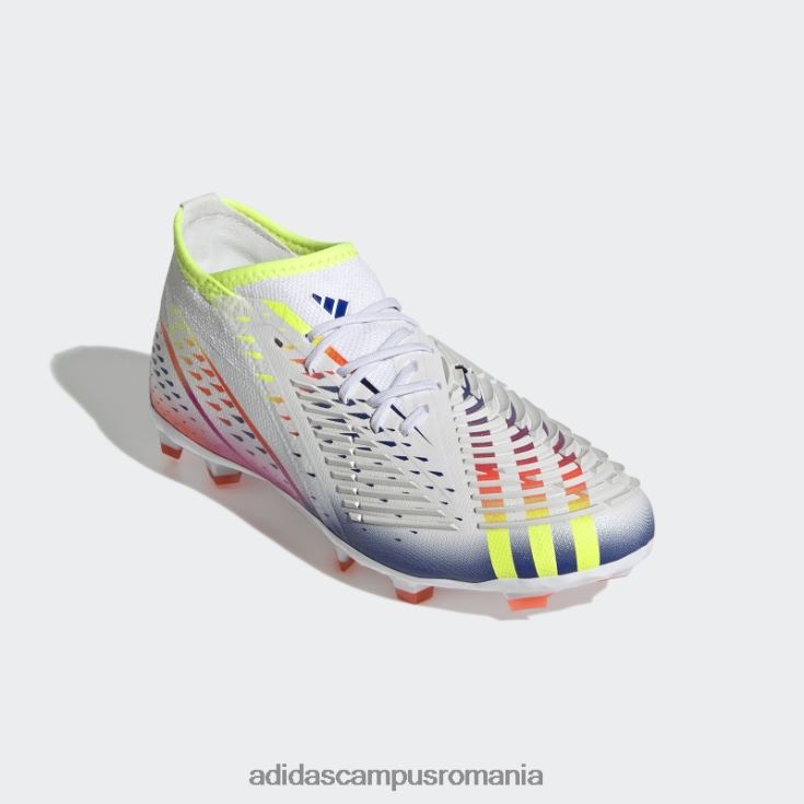 adidas campus romania marginea de pradator alb.1 cizme de teren ferm copii alb/galben/albastru J266N23611