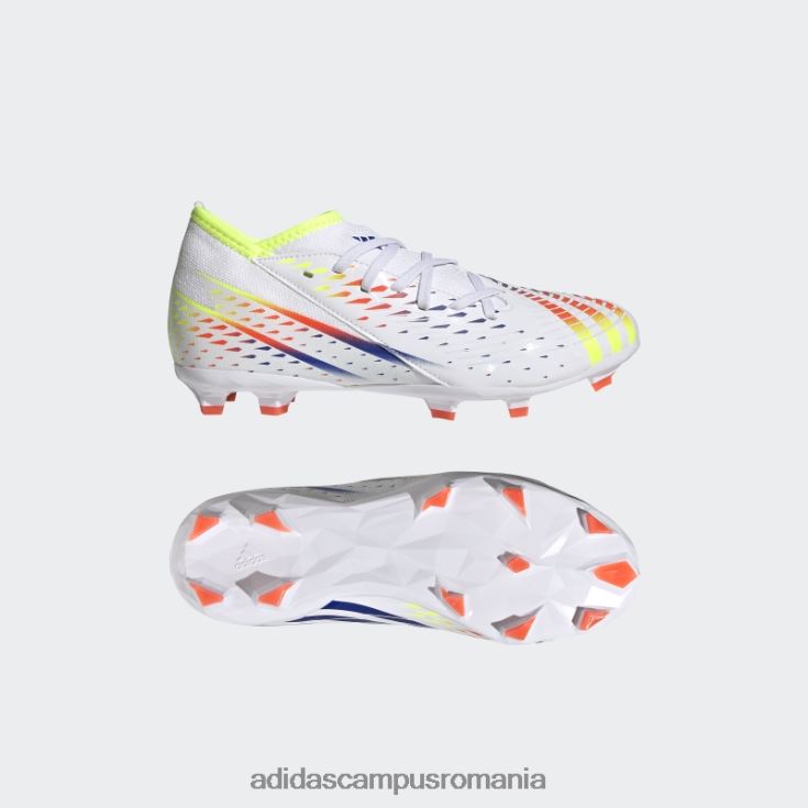 adidas campus romania marginea de pradator alb.3 tachete de teren ferm copii alb/galben/albastru J266N211458