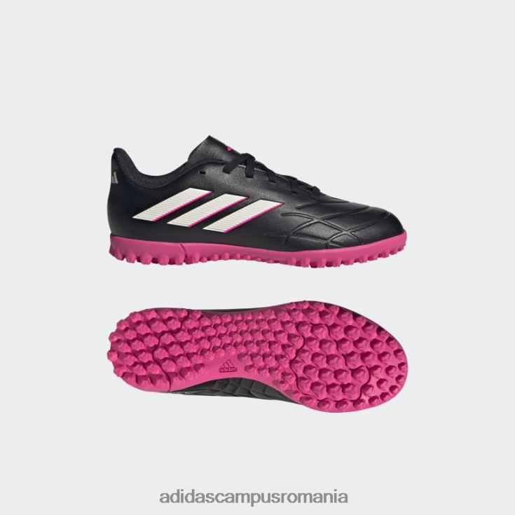 adidas campus romania negru copa pure.4 cizme gazon copii negru/zero metalic/roz J266N23820