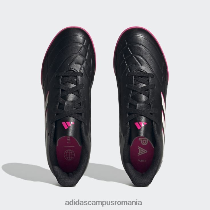 adidas campus romania negru copa pure.4 cizme gazon copii negru/zero metalic/roz J266N23820