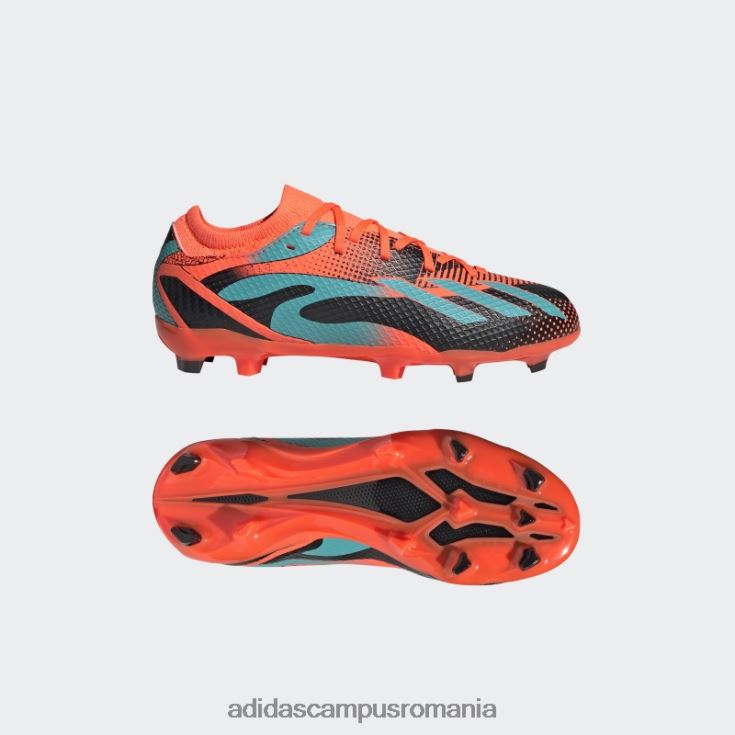 adidas campus romania orange x speedportal messi.3 crampoane pentru teren ferm copii portocaliu/papură cu mentă/negru J266N211237