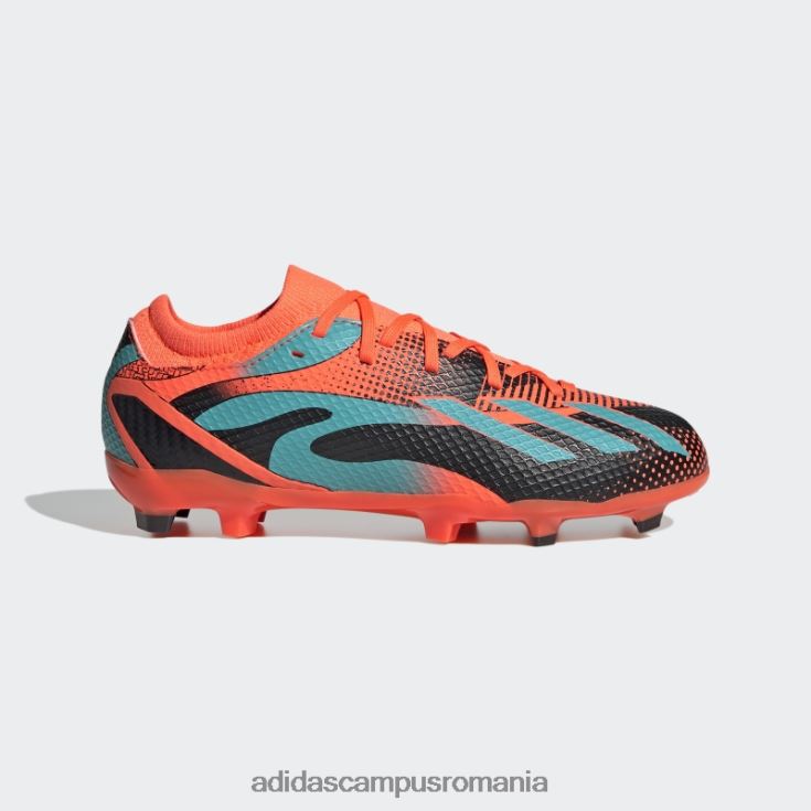 adidas campus romania orange x speedportal messi.3 crampoane pentru teren ferm copii portocaliu/papură cu mentă/negru J266N211237