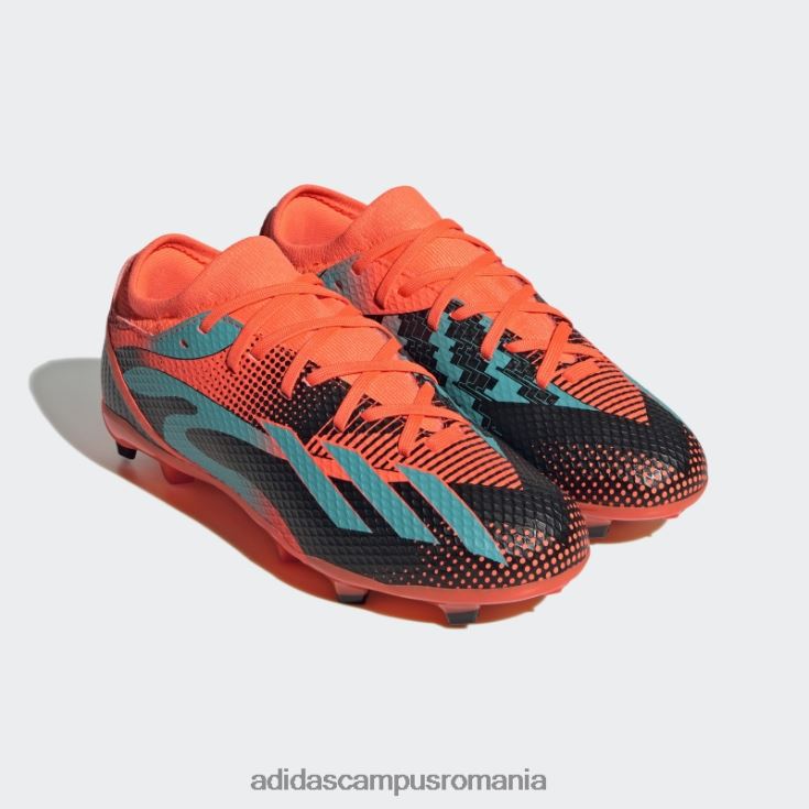 adidas campus romania orange x speedportal messi.3 crampoane pentru teren ferm copii portocaliu/papură cu mentă/negru J266N211237