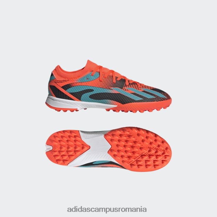adidas campus romania orange x speedportal messi.3 tf j copii portocaliu/papură cu mentă/negru J266N224856