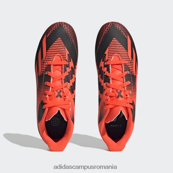 adidas campus romania orange x speedportal messi.4 crampoane flexibile de sol copii portocaliu/negru J266N211351