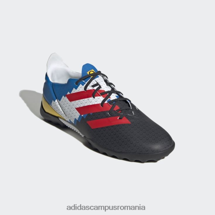 adidas campus romania pantofi de fotbal pentru gazon din carbon gamemode copii carbon/rosu/albastru J266N224875