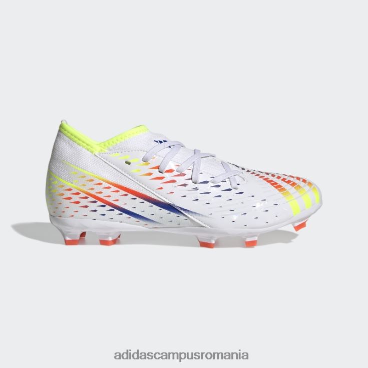 adidas campus romania pradator edge.3 cizme teren ferm alb copii alb/galben/albastru J266N23602