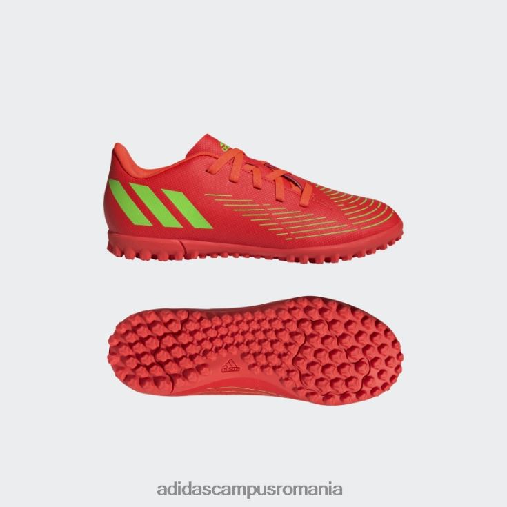 adidas campus romania pradator edge.4 pantofi gazon rosii copii roșu/verde/negru J266N211527