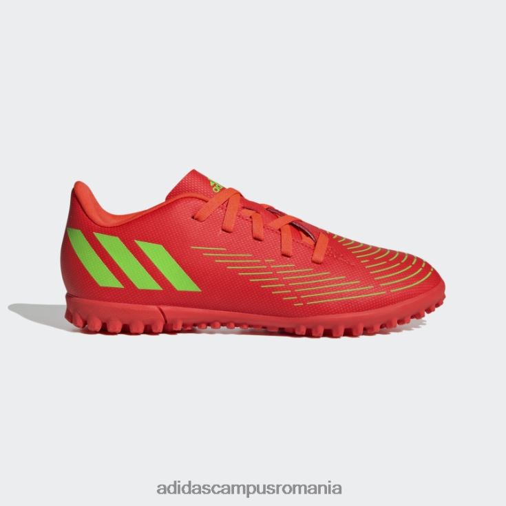 adidas campus romania pradator edge.4 pantofi gazon rosii copii roșu/verde/negru J266N211527