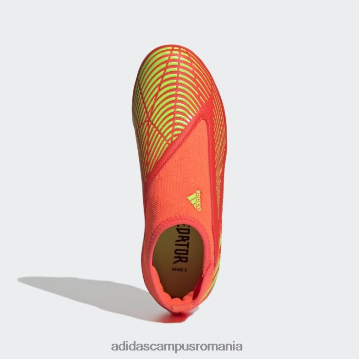 adidas campus romania predator edge.3 crampoane de teren ferm fără șireturi roșii adidas copii roșu/verde/negru J266N211490