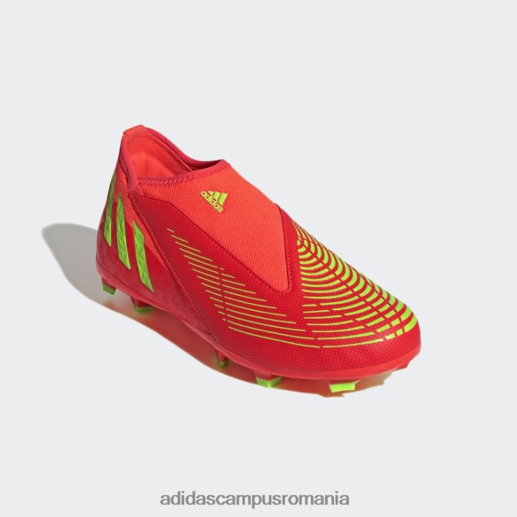 adidas campus romania predator edge.3 crampoane de teren ferm fără șireturi roșii adidas copii roșu/verde/negru J266N211490
