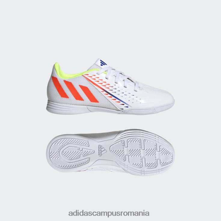 adidas campus romania predator edge.4 pantofi sala indoor alb copii alb/galben/albastru J266N211450