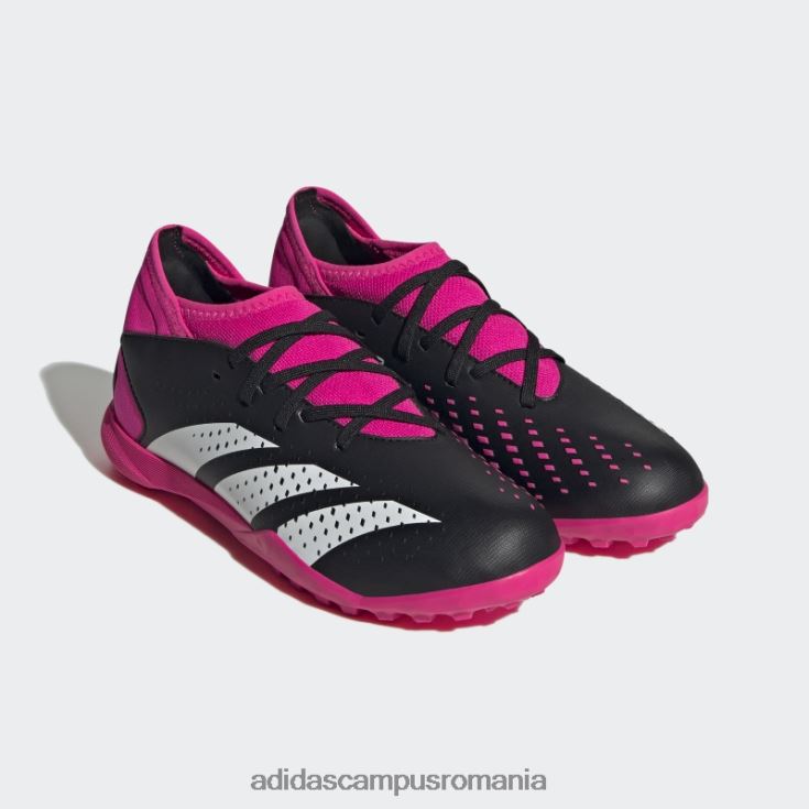 adidas campus romania predator roz precizie.3 pantofi de fotbal gazon copii negru/alb/roz J266N224843