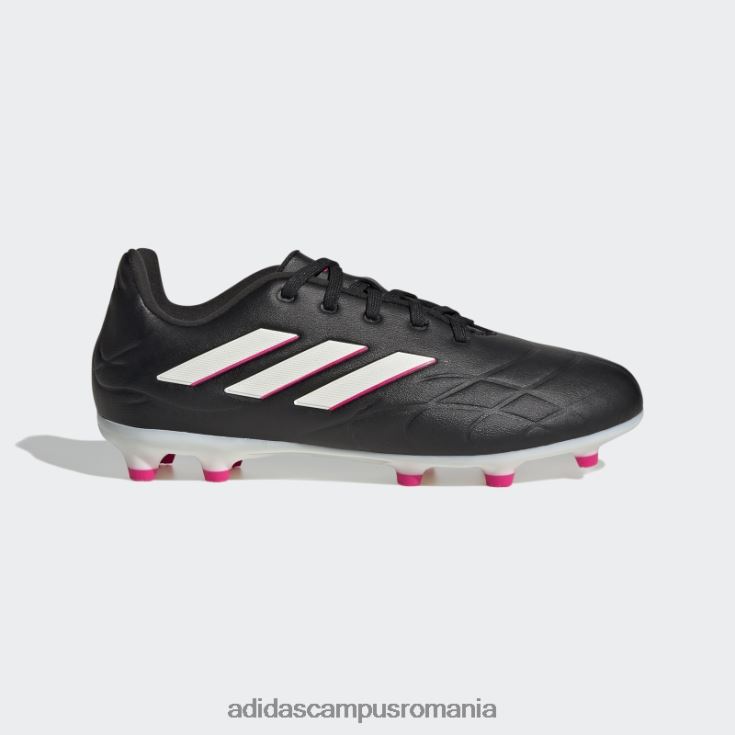 adidas campus romania roz aprins copa pure.3 crampoane de fotbal pentru teren ferm copii negru/zero metalic/roz J266N224866