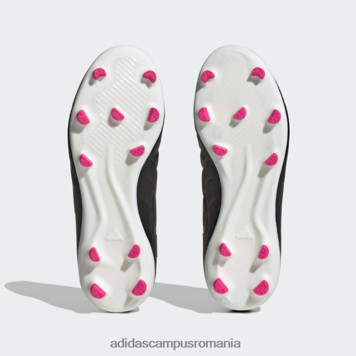 adidas campus romania roz aprins copa pure.3 crampoane de fotbal pentru teren ferm copii negru/zero metalic/roz J266N224866