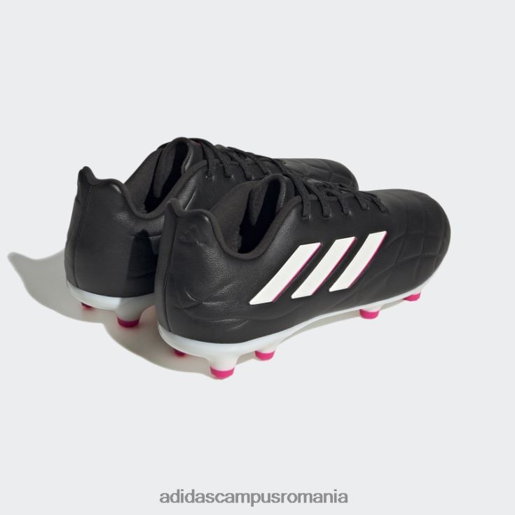 adidas campus romania roz aprins copa pure.3 crampoane de fotbal pentru teren ferm copii negru/zero metalic/roz J266N224866