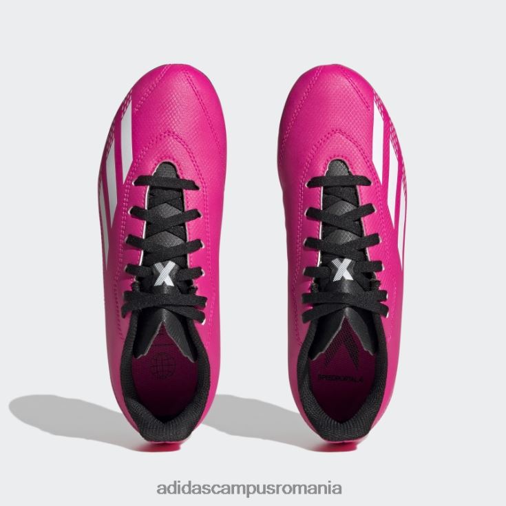 adidas campus romania roz x speedportal.4 crampoane flexibile de fotbal la sol copii roz/alb/negru J266N224862